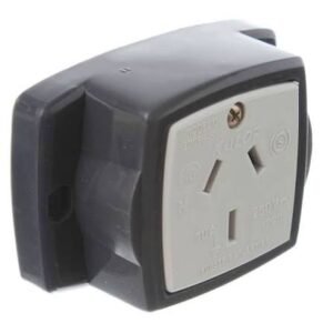 Toma Hembra T/Base Alto Consumo Polarizado 10A 3 Polos Negro KD39067 Kalop