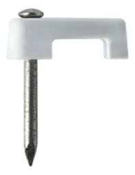 Grampa Sujeta Cable Coaxil C/Clavo Acero RG58 x50 KL06010 Kalop