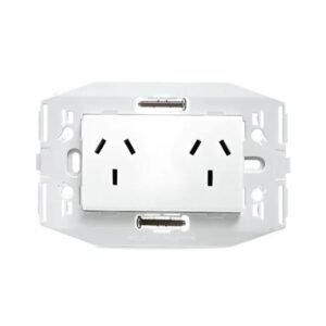 Modulo Toma+Tierra Doble 10A Comb.C/Bastidor Blanco KD40251 Kalop