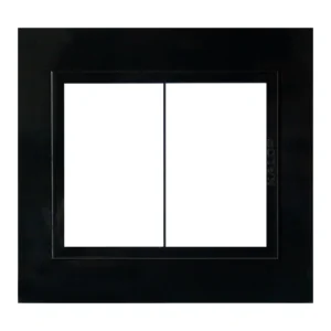 Tapa Bastidor 6 Modulos Negra Zen P/Sist. Modular KS41591 Kalop