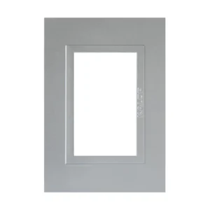 Tapa Bastidor 3 Modulos Plata Zen Metal P/Sist. Modular KS41530 Kalop