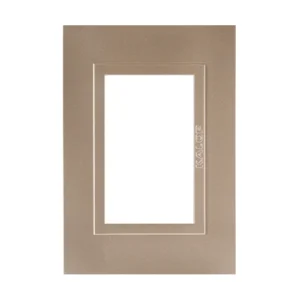 Tapa Bastidor 3 Modulos Oro Zen Metal P/Sist. Modular KS41532 Kalop