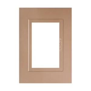 Tapa Bastidor 3 Modulos Bronce Zen Metal P/Sist. Modular KS41533 Kalop