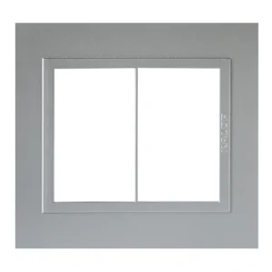 Tapa Bastidor 6 Modulos Plata Zen Metal P/Sist. Modular KS41520 Kalop