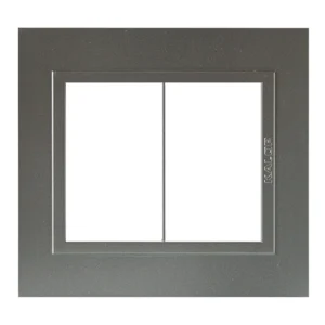 Tapa Bastidor 6 Modulos Hierro Zen Metal P/Sist. Modular KS41521 Kalop