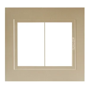 Tapa Bastidor 6 Modulos Oro Zen Metal P/Sist. Modular KS41522 Kalop