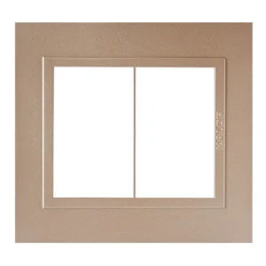 Tapa Bastidor 6 Modulos Bronce Zen Metal P/Sist. Modular KS41523 Kalop