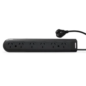 Prolong. Zapatilla 6 Tomas IRAM C/cable 1.5mtrs Negro KS50481 Kalop