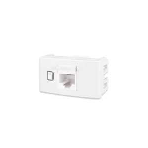 Modulo Toma Red RJ45 8P8C Cat 5e Blanco P/Sist. Modular KS40339 Kalop