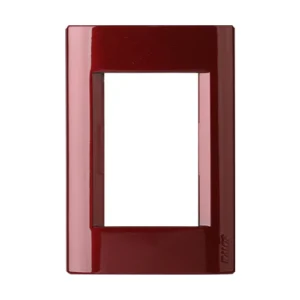 Tapa Bastidor 3 Modulos Rojo Munich Civil P/Sist. Modular KS40717 Kalop
