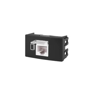 Modulo Toma Red RJ45 8P8C Cat 5e Negro P/Sist. Modular KS40340 Kalop