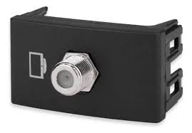 Modulo Toma TV Negro P/Sist. Modular KL40292 Kalop